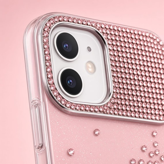 Microsonic Apple iPhone 16 Pro Max Kılıf ShineGlam Luxe Pembe 6