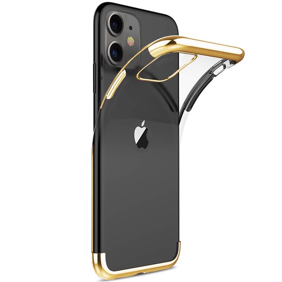 Microsonic Apple iPhone 11 6 1 Kılıf Skyfall Transparent Clear Gold 2