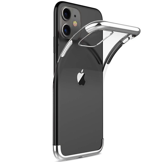 Microsonic Apple iPhone 11 6 1 Kılıf Skyfall Transparent Clear Gümüş 2