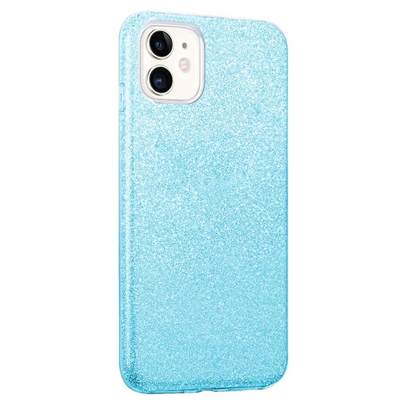 Microsonic Apple iPhone 11 Kılıf Sparkle Shiny Mavi 2