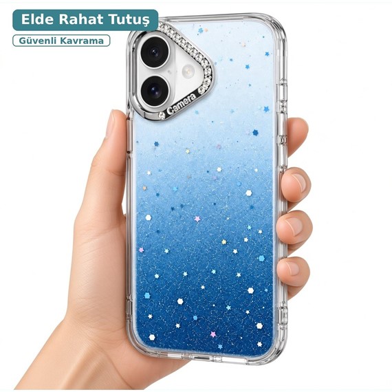 Microsonic Apple iPhone 16 Kılıf Stellora Nova Pembe 2