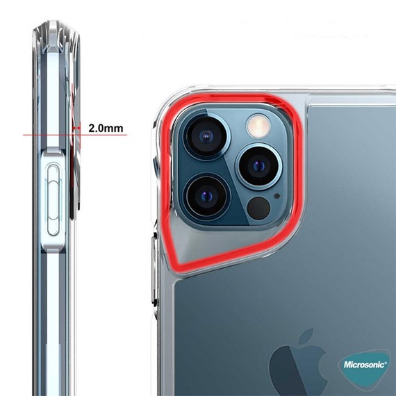 Microsonic Apple iPhone 11 Pro Kılıf Trex Bumper Şeffaf 5