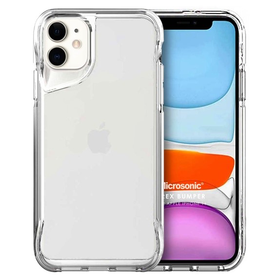 Microsonic Apple iPhone 11 Kılıf Trex Bumper Şeffaf 1