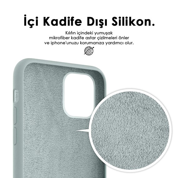 Microsonic Apple iPhone 11 6 1 Kılıf Liquid Lansman Silikon Papaya 3