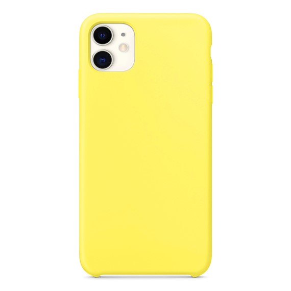Microsonic Apple iPhone 11 6 1 Kılıf Liquid Lansman Silikon Güneş Sarısı 2