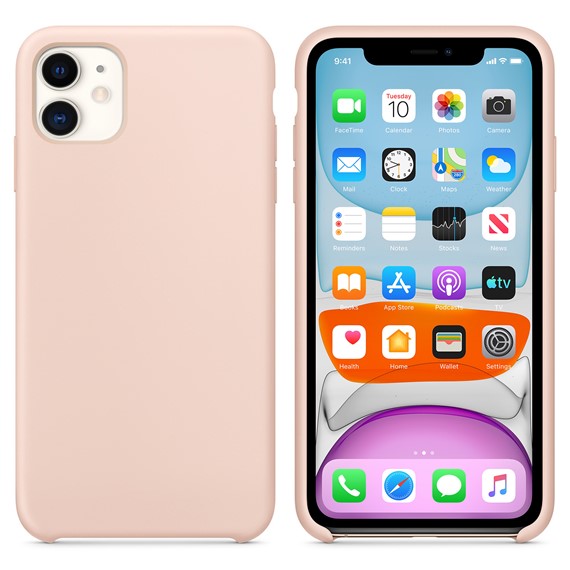 Microsonic Apple iPhone 11 6 1 Kılıf Liquid Lansman Silikon Kum Pembesi 1