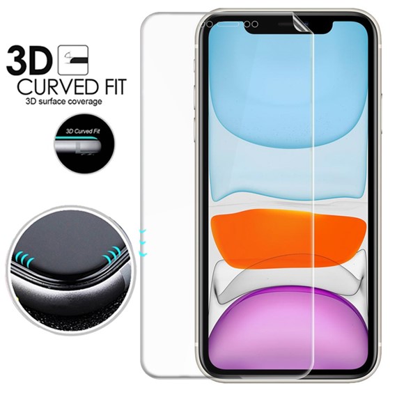 Microsonic Apple iPhone 11 6 1 Ön Arka Kavisler Dahil Tam Ekran Kaplayıcı Film 3