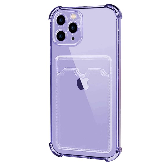 Microsonic Apple iPhone 11 Pro Card Slot Shock Kılıf Lila 2