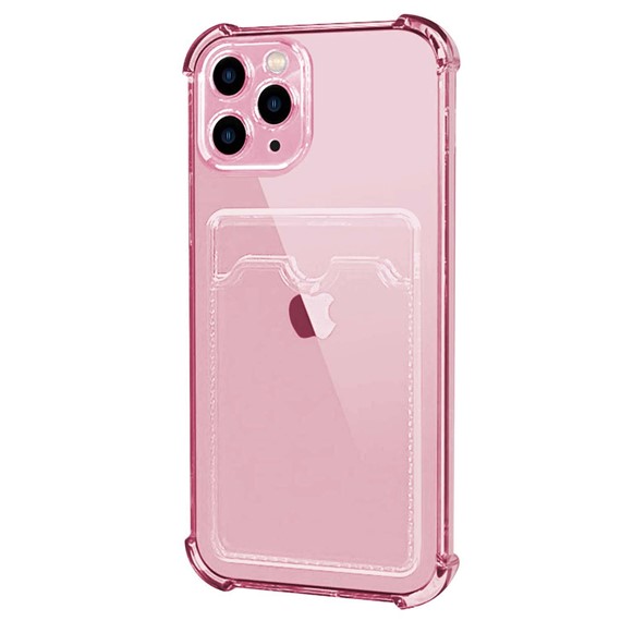 Microsonic Apple iPhone 11 Pro Max Card Slot Shock Kılıf Pembe 2