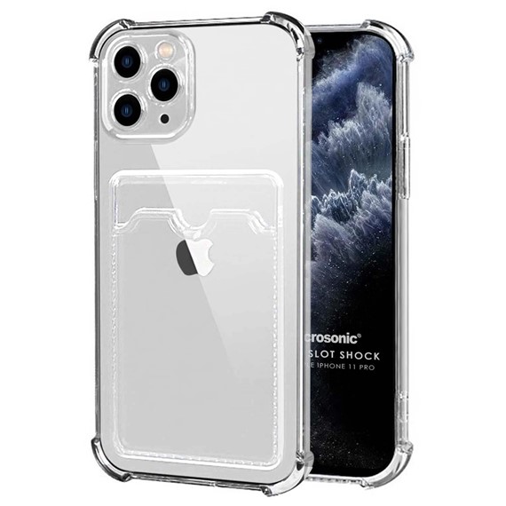 Microsonic Apple iPhone 11 Pro Card Slot Shock Kılıf Şeffaf 1