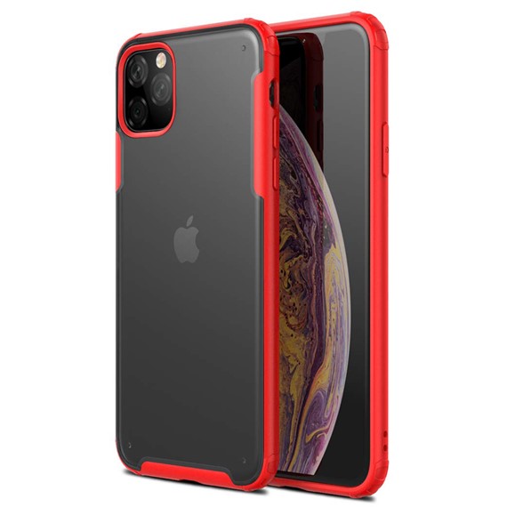 Microsonic Apple iPhone 11 Pro 5 8 Kılıf Frosted Frame Kırmızı 1