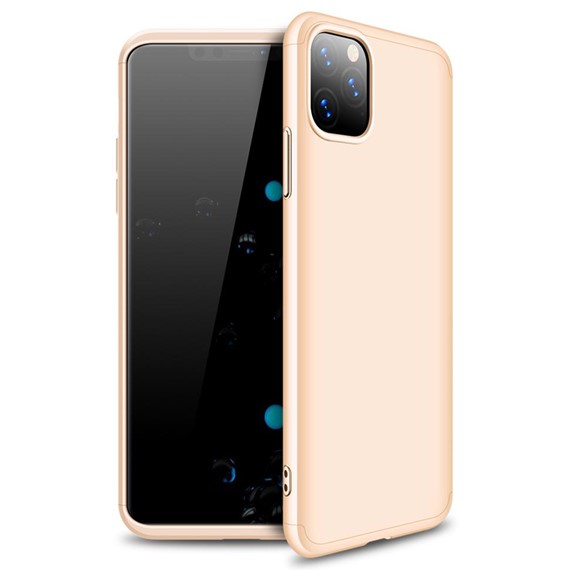 Microsonic Apple iPhone 11 Pro 5 8 Kılıf Double Dip 360 Protective Gold 1