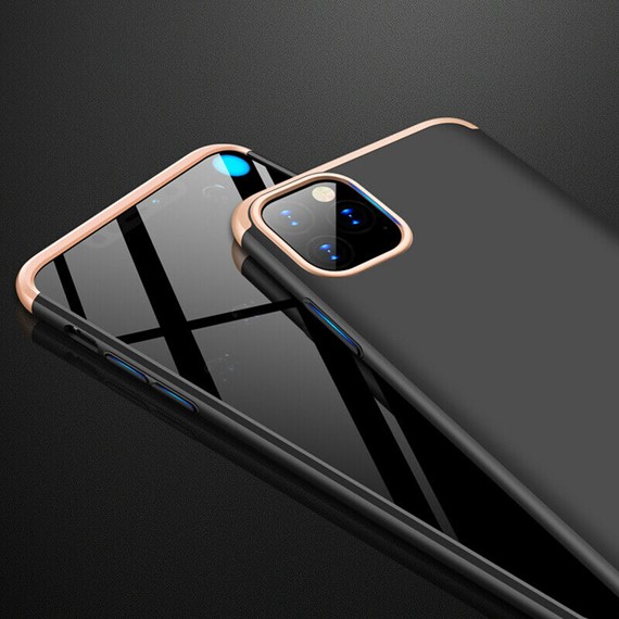 Microsonic Apple iPhone 11 Pro 5 8 Kılıf Double Dip 360 Protective Siyah Gold 3