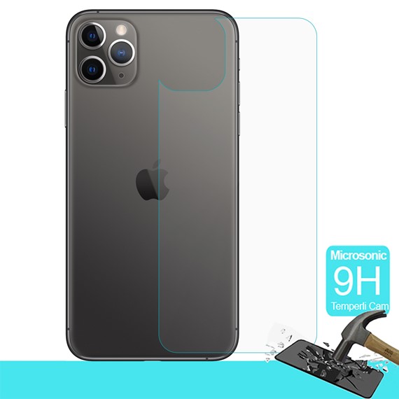 Microsonic Apple iPhone 11 Pro Max 6 5 Arka Temperli Cam Ekran Koruyucu 1