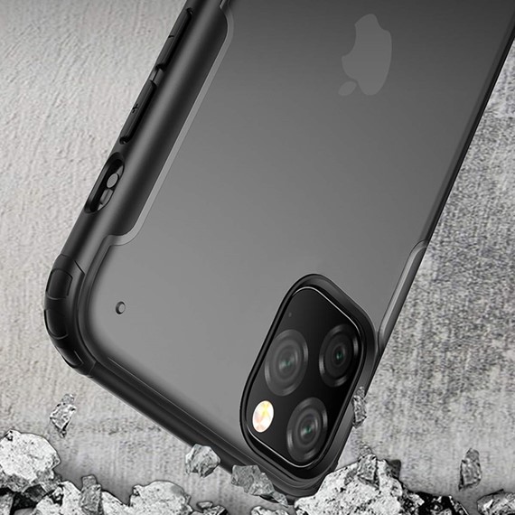 Microsonic Apple iPhone 11 Pro Max 6 5 Kılıf Frosted Frame Lacivert 4