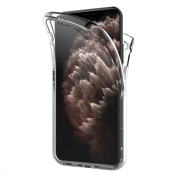 Microsonic Apple iPhone 11 Pro Max 6 5 Kılıf 6 tarafı tam full koruma 360 Clear Soft Şeffaf 1