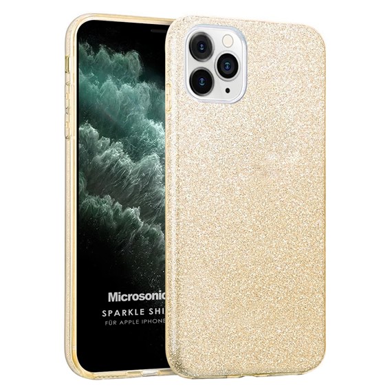 Microsonic Apple iPhone 11 Pro Kılıf Sparkle Shiny Gold 1