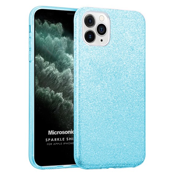 Microsonic Apple iPhone 11 Pro Max Kılıf Sparkle Shiny Mavi 1