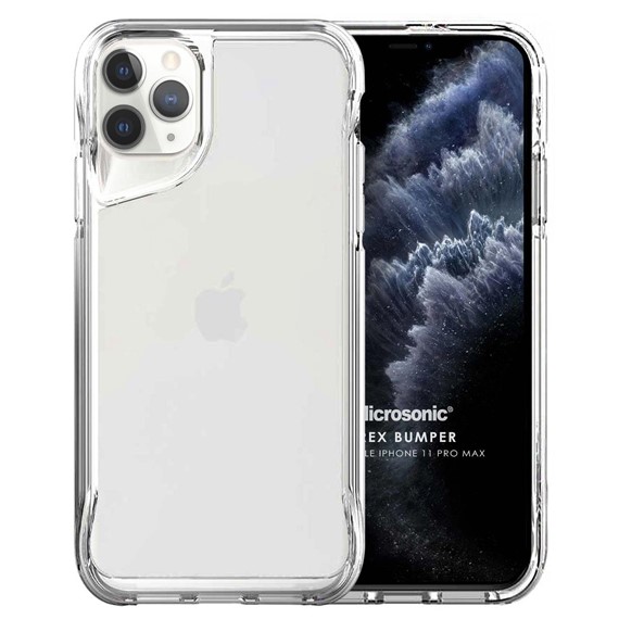Microsonic Apple iPhone 11 Pro Max Kılıf Trex Bumper Şeffaf 1