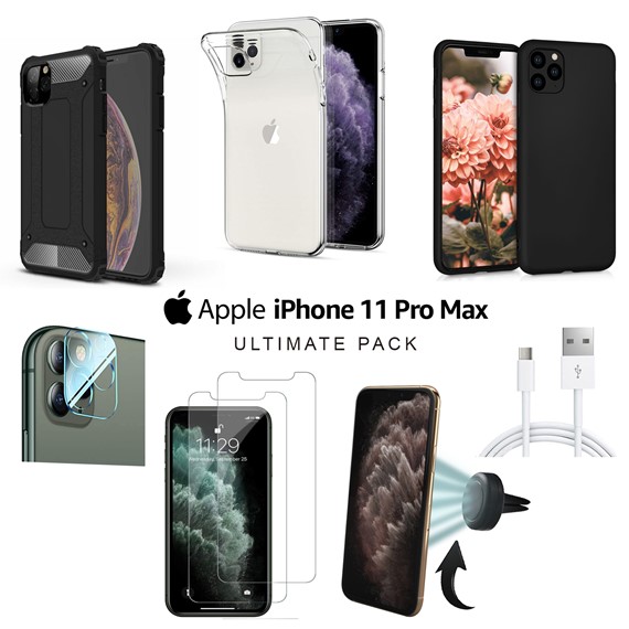 Microsonic Apple iPhone 11 Pro Max Kılıf Aksesuar Seti 1