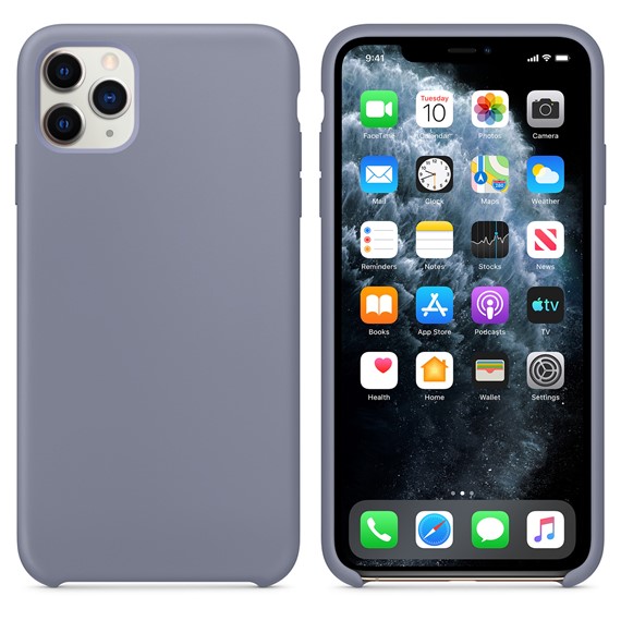 Microsonic Apple iPhone 11 Pro 5 8 Kılıf Liquid Lansman Silikon Lavanta Grisi 1