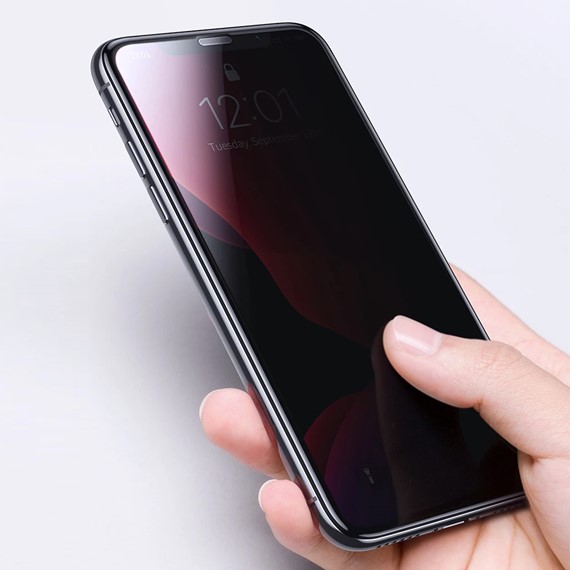 Microsonic Apple iPhone 11 Pro Max 6 5 Privacy 5D Gizlilik Filtreli Cam Ekran Koruyucu Siyah 4