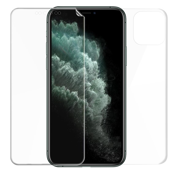 Microsonic Apple iPhone 11 Pro 5 8 Ön Arka Kavisler Dahil Tam Ekran Kaplayıcı Film 1