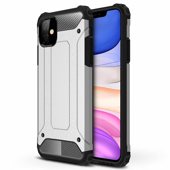 Microsonic Apple iPhone 11 6 1 Kılıf Rugged Armor Gümüş 1