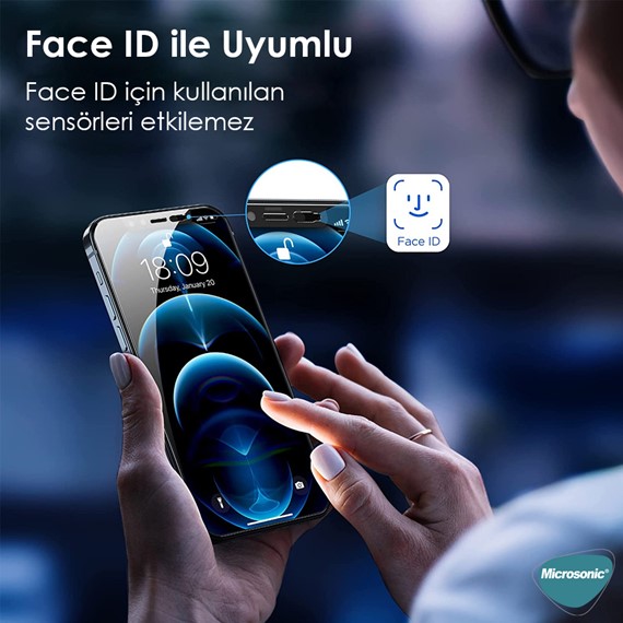 Microsonic Apple iPhone 11 Secret CamSlider Glass Cam Ekran Koruyucu Siyah 6
