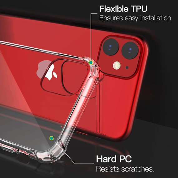 Microsonic Shock Absorbing Kılıf Apple iPhone 11 6 1 Şeffaf 3