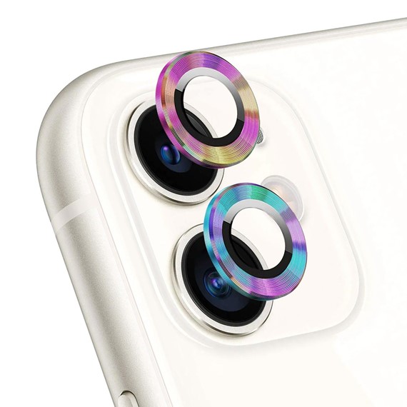 Microsonic Apple iPhone 11 Tekli Kamera Lens Koruma Camı Renkli 1