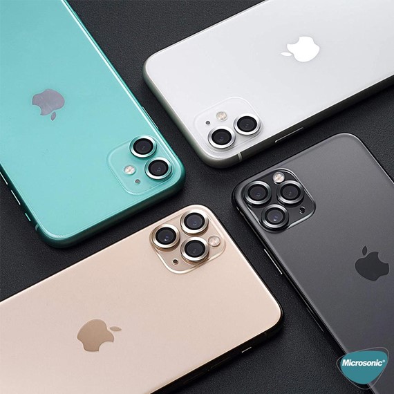 Microsonic Apple iPhone 14 Pro Max Tekli Kamera Lens Koruma Camı Füme 2