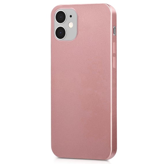 Microsonic Matte Silicone Apple iPhone 12 Kılıf Rose Gold 2