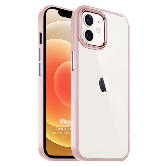 Microsonic Apple iPhone 12 Kılıf Shadow Planet Açık Pembe 1