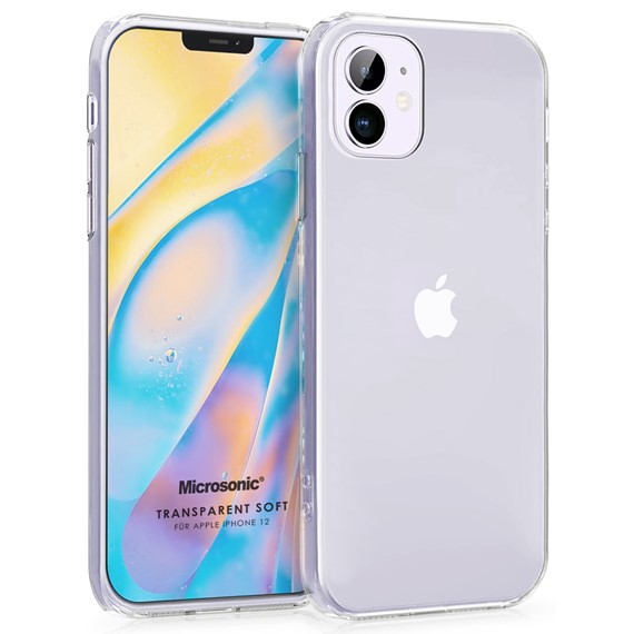 Microsonic Apple iPhone 12 Mini Kılıf Transparent Soft Beyaz 1