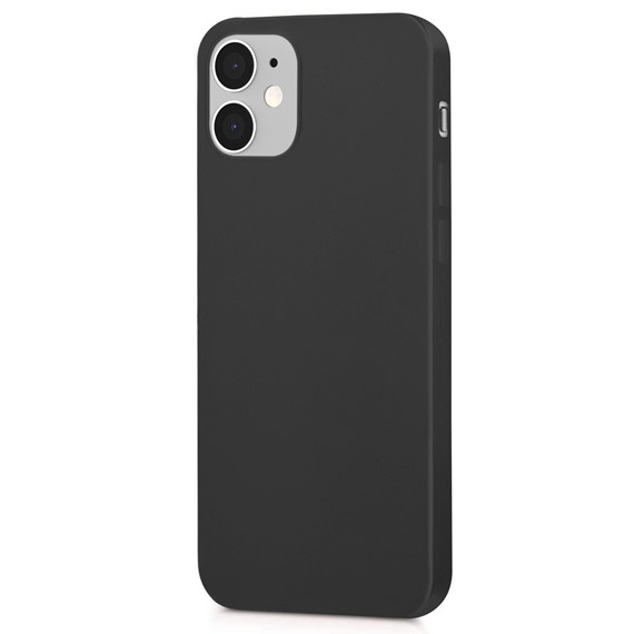 Microsonic Matte Silicone Apple iPhone 12 Mini Kılıf Siyah 2