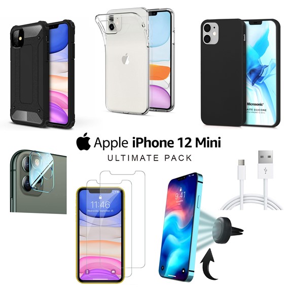 Microsonic Apple iPhone 12 Mini Kılıf Aksesuar Seti 1