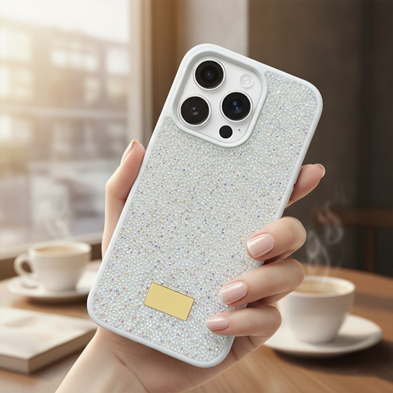 Microsonic Apple iPhone 15 Pro Kılıf Cosmic Shine Beyaz 2