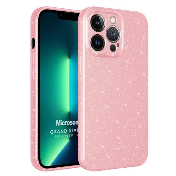 Microsonic Apple iPhone 13 Pro Max Kılıf Grand Stardust Pembe 1