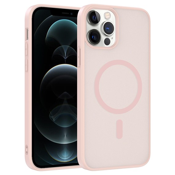 Microsonic Apple iPhone 12 Pro Kılıf MagSmoke Neo Pembe 1