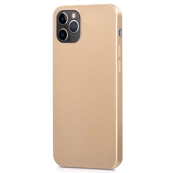 Microsonic Matte Silicone Apple iPhone 12 Pro Kılıf Gold 2