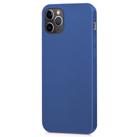 Microsonic Matte Silicone Apple iPhone 12 Pro Kılıf Lacivert 2