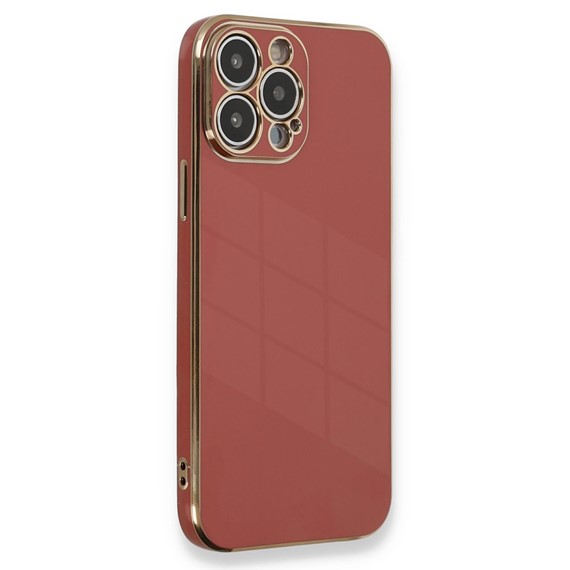 Microsonic Apple iPhone 12 Pro Max Kılıf Olive Plated Kırmızı 1