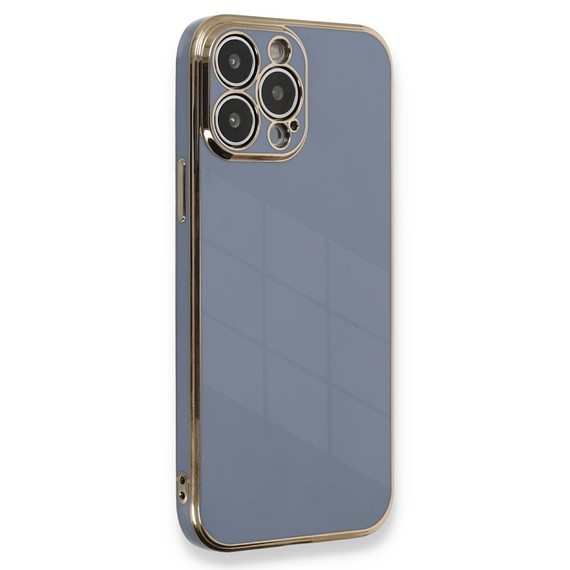 Microsonic Apple iPhone 14 Pro Max Kılıf Olive Plated Lavanta Grisi 1
