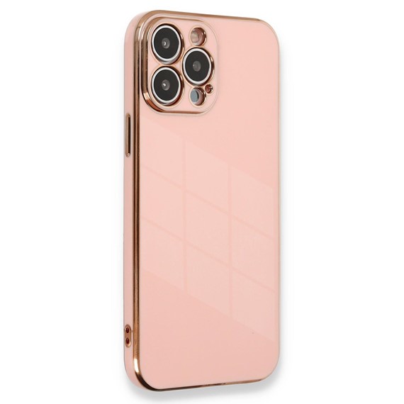 Microsonic Apple iPhone 12 Pro Max Kılıf Olive Plated Pembe 1
