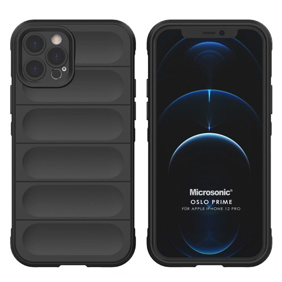 Microsonic Apple iPhone 12 Pro Kılıf Oslo Prime Siyah 1