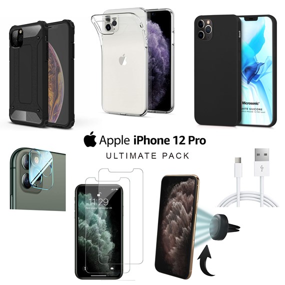 Microsonic Apple iPhone 12 Pro Kılıf Aksesuar Seti 1