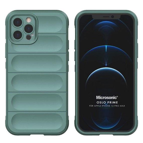 Microsonic Apple iPhone 12 Pro Max Kılıf Oslo Prime Yeşil 1