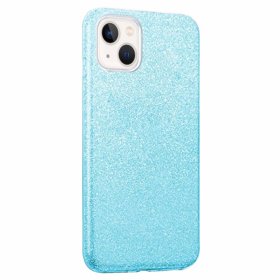 Microsonic Apple iPhone 14 Kılıf Sparkle Shiny Mavi 2