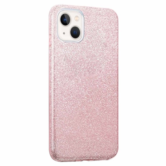 Microsonic Apple iPhone 13 Kılıf Sparkle Shiny Rose Gold 2